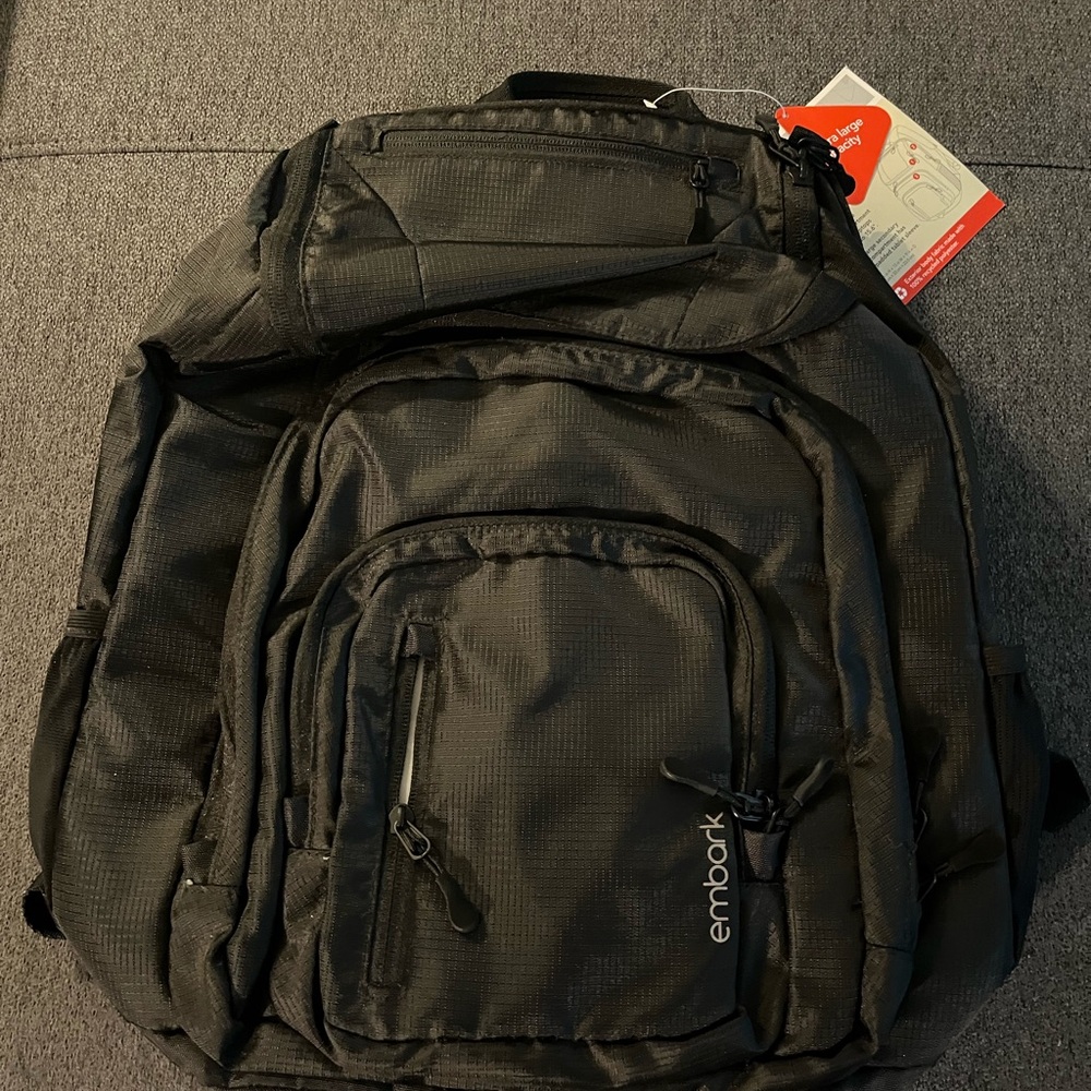 Embark Black Jartop Elite Backpack